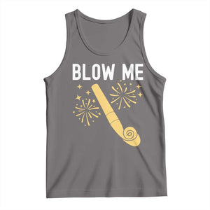 Funny Offensive Blow Me Tank Top Adult Humor Party Celebration TS02 Deep Heather Print Your Wear