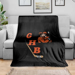 Yeah I Like GHB Gay Hockey Boys Throw Blanket LGBTQ Pride Hockey Fan TS02 Print Your Wear