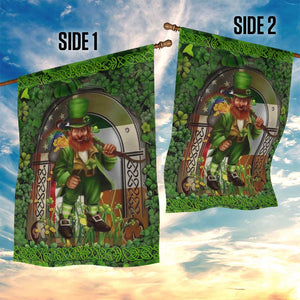 Happy St Patrick's Day Leprechaun Garden Flag American Irish Flag TS02 Print Your Wear