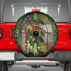 Happy St Patrick's Day Leprechaun Spare Tire Cover American Irish Flag TS02 Irish Green Print Your Wear