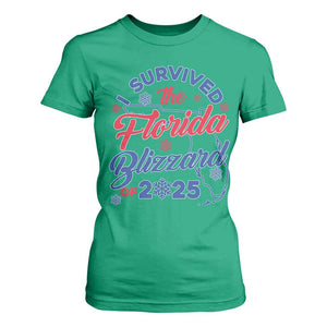 I Survived The Florida Blizzard Of 2025 T Shirt For Women TS02 Irish Green Print Your Wear