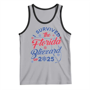 I Survived The Florida Blizzard Of 2025 Tank Top TS02 Athletic Heather Black Print Your Wear