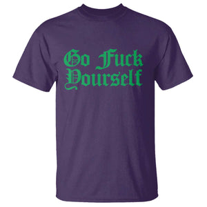 Fanone Officer Go F Yourself T Shirt Edgy Rebellious Attitude TS02 Purple Print Your Wear