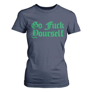 Fanone Officer Go F Yourself T Shirt For Women Edgy Rebellious Attitude TS02 Navy Print Your Wear