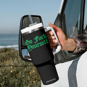 Fanone Officer Go F Yourself Tumbler With Handle Edgy Rebellious Attitude TS02 Print Your Wear