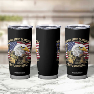 USA 250th Anniversary 1776 2026 4th of July Tumbler Cup Patriotic Eagle Liberty Bell Statue of Liberty Graphic TS02 Print Your Wear