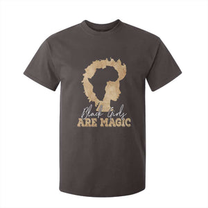 Black Girls Are Magic T Shirt For Kid Afro Melanin Pride TS02 Dark Chocolate Print Your Wear