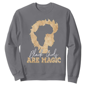 Black History Month Sweatshirt Black Girls Are Magic Melanin TS02 Charcoal Printyourwear