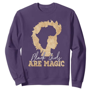 Black History Month Sweatshirt Black Girls Are Magic Melanin TS02 Purple Printyourwear