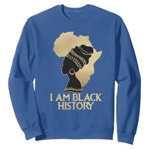 I Am Black History Month Sweatshirt African American For Womens Girls TS02 Royal Blue Printyourwear