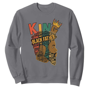 I Am Black History Sweatshirt Black King African American Mens TS02 Charcoal Printyourwear