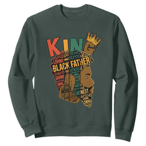 I Am Black History Sweatshirt Black King African American Mens TS02 Dark Forest Green Printyourwear