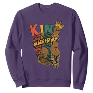 I Am Black History Sweatshirt Black King African American Mens TS02 Purple Printyourwear