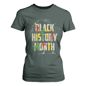Black History Month T Shirt For Women African American Pride TS02 Dark Forest Green Print Your Wear