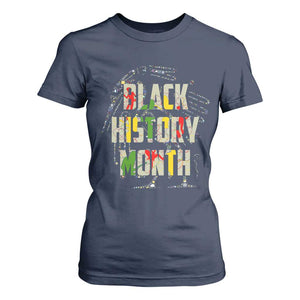 Black History Month T Shirt For Women African American Pride TS02 Navy Print Your Wear
