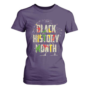 Black History Month T Shirt For Women African American Pride TS02 Purple Print Your Wear