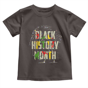 Black History Month Toddler T Shirt African American Pride TS02 Dark Chocolate Print Your Wear