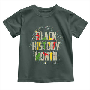 Black History Month Toddler T Shirt African American Pride TS02 Dark Forest Green Print Your Wear