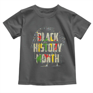Black History Month Toddler T Shirt African American Pride TS02 Dark Heather Print Your Wear