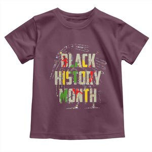 Black History Month Toddler T Shirt African American Pride TS02 Maroon Print Your Wear