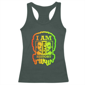 I Am Black History Racerback Tank Top Dope African American Men TS02 Dark Forest Green Print Your Wear