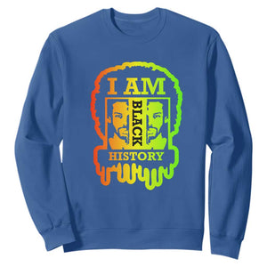 I Am Black History Sweatshirt Black Dope African American Mens TS02 Royal Blue Printyourwear