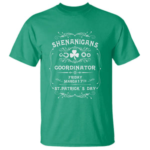 Funny St. Patricks Day T Shirt Shenanigans Coordinator TS02 Irish Green Printyourwear