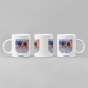 USA Gold Medal Hockey Patriotic American Flag Coffee Mug The Only Ice I Like Champions TS02 Print Your Wear