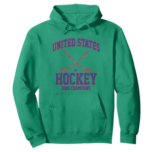 United States Hockey 2026 Champions Hoodie Patriotic USA Ice Hockey Victory Fan TS02 Irish Green Print Your Wear