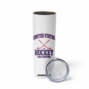 United States Hockey 2026 Champions Skinny Tumbler Patriotic USA Ice Hockey Victory Fan TS02 Print Your Wear