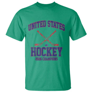 United States Hockey 2026 Champions T Shirt Patriotic USA Ice Hockey Victory Fan TS02 Irish Green Print Your Wear