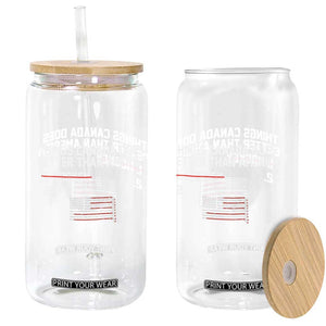 Things Canada Does Better Than America Hockey Joke Glass Can Funny USA Ice Hockey Rivalry Patriotic