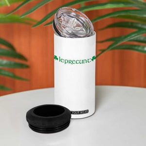 Leprecunt Celtic Style Shamrock Graphic 4 in 1 Can Cooler Tumbler Edgy Irish Adult Humor for St Patricks Day TS02 Print Your Wear