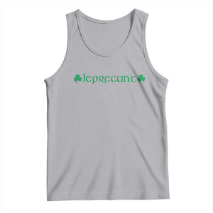 Leprecunt Celtic Style Shamrock Graphic Tank Top Edgy Irish Adult Humor for St Patricks Day TS02 Athletic Heather Print Your Wear
