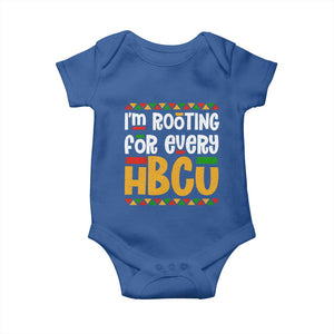 I’m Rooting for Every HBCU Baby Onesie Black Pride Support Alumni Students Culture Lovers TS02 Royal Blue Print Your Wear