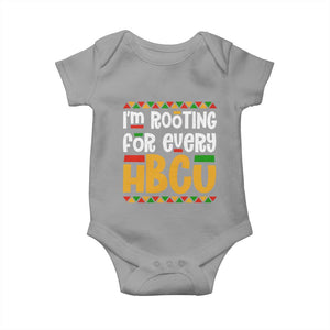 I’m Rooting for Every HBCU Baby Onesie Black Pride Support Alumni Students Culture Lovers TS02 Sport Gray Print Your Wear