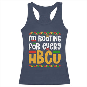 I’m Rooting for Every HBCU Racerback Tank Top Black Pride Support Alumni Students Culture Lovers TS02 Navy Print Your Wear
