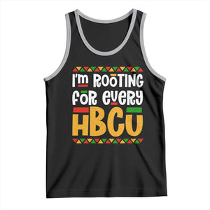 I’m Rooting for Every HBCU Tank Top Black Pride Support Alumni Students Culture Lovers TS02 Black Athletic Heather Print Your Wear