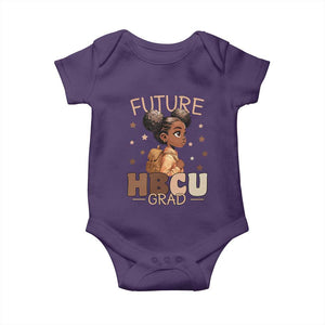 Future HBCU Grad Black Girl Baby Onesie College Bound Pride Black Excellence Supporters TS02 Purple Print Your Wear