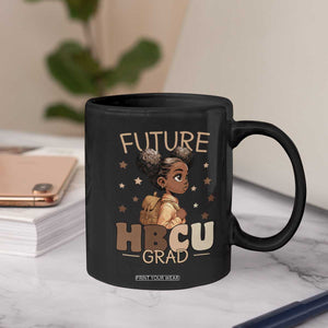 Future HBCU Grad Black Girl Coffee Mug College Bound Pride Black Excellence Supporters TS02 Print Your Wear