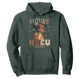 Future HBCU Grad Black Girl Hoodie College Bound Pride Black Excellence Supporters TS02 Dark Forest Green Print Your Wear
