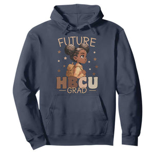 Future HBCU Grad Black Girl Hoodie College Bound Pride Black Excellence Supporters TS02 Navy Print Your Wear