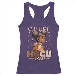 Future HBCU Grad Black Girl Racerback Tank Top College Bound Pride Black Excellence Supporters TS02 Purple Print Your Wear