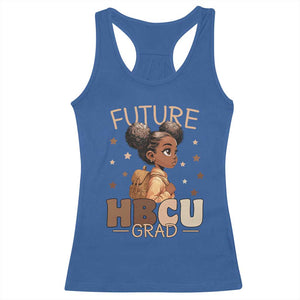 Future HBCU Grad Black Girl Racerback Tank Top College Bound Pride Black Excellence Supporters TS02 Royal Blue Print Your Wear