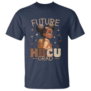 Future HBCU Grad Black Girl T Shirt College Bound Pride Black Excellence Supporters TS02 Navy Print Your Wear