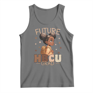 Future HBCU Grad Black Girl Tank Top College Bound Pride Black Excellence Supporters TS02 Black Heather Print Your Wear