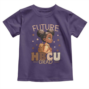 Future HBCU Grad Black Girl Toddler T Shirt College Bound Pride Black Excellence Supporters TS02 Purple Print Your Wear