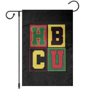 HBCU Block Letter Pride Graphic Garden Flag College Support Statement Black Excellence TS02 Black Print Your Wear