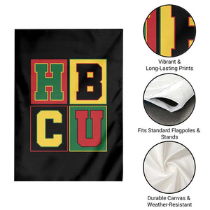 HBCU Block Letter Pride Graphic Garden Flag College Support Statement Black Excellence TS02 Print Your Wear