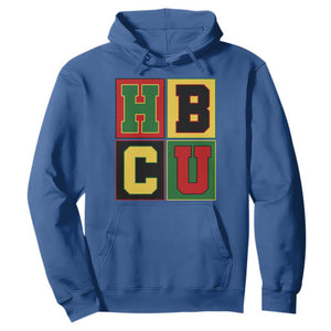 HBCU Block Letter Pride Graphic Hoodie College Support Statement Black Excellence TS02 Royal Blue Print Your Wear